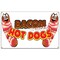 Signmission Bacon Wrapped Hot Dogs Banner Concession Stand Food Truck Single Sided B-60 Bacon Wrapped Hot Dogs19 - alternate 1